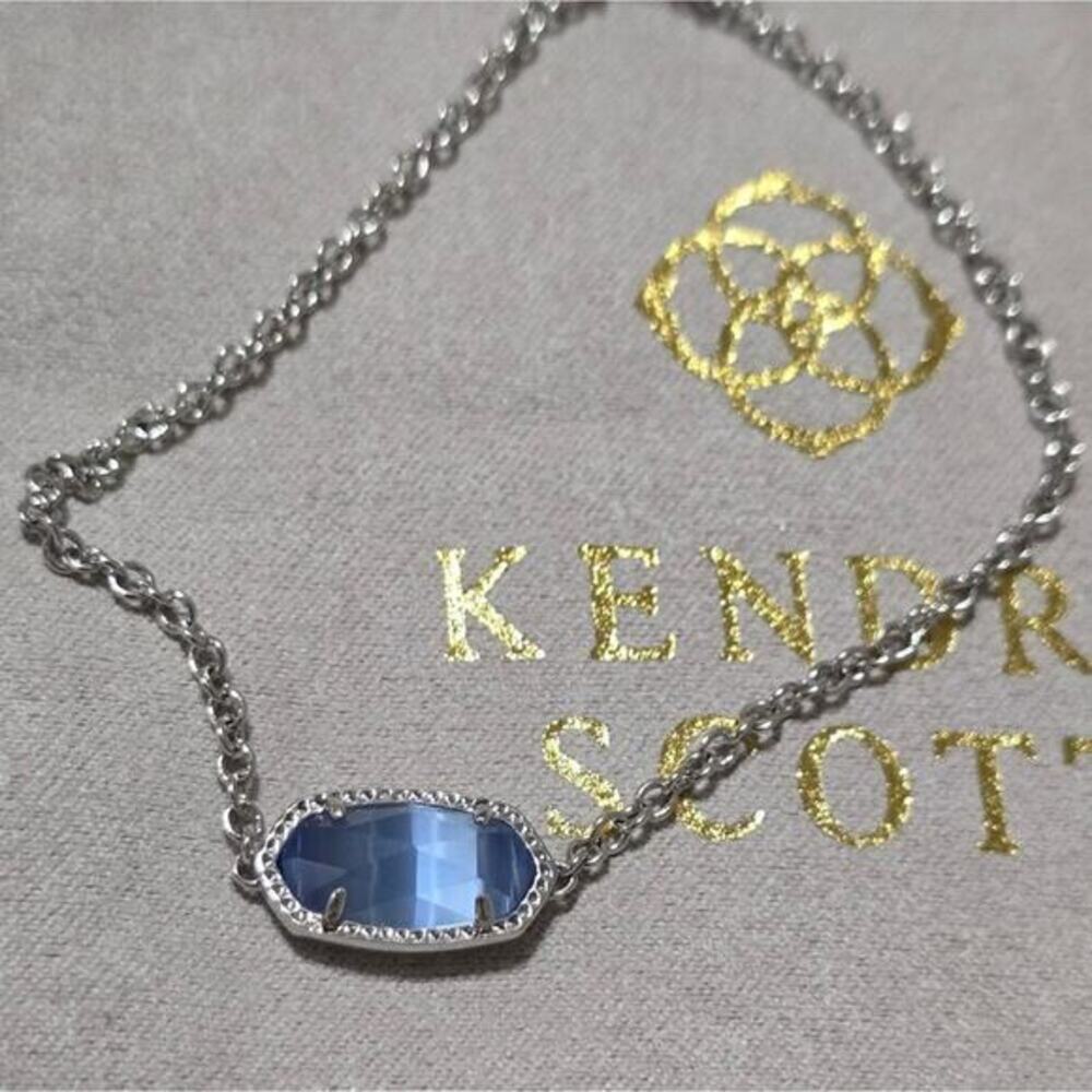 KENDRA SCOTT Elaina London Blue?‎ and Rhodium Adjustable Bracelet